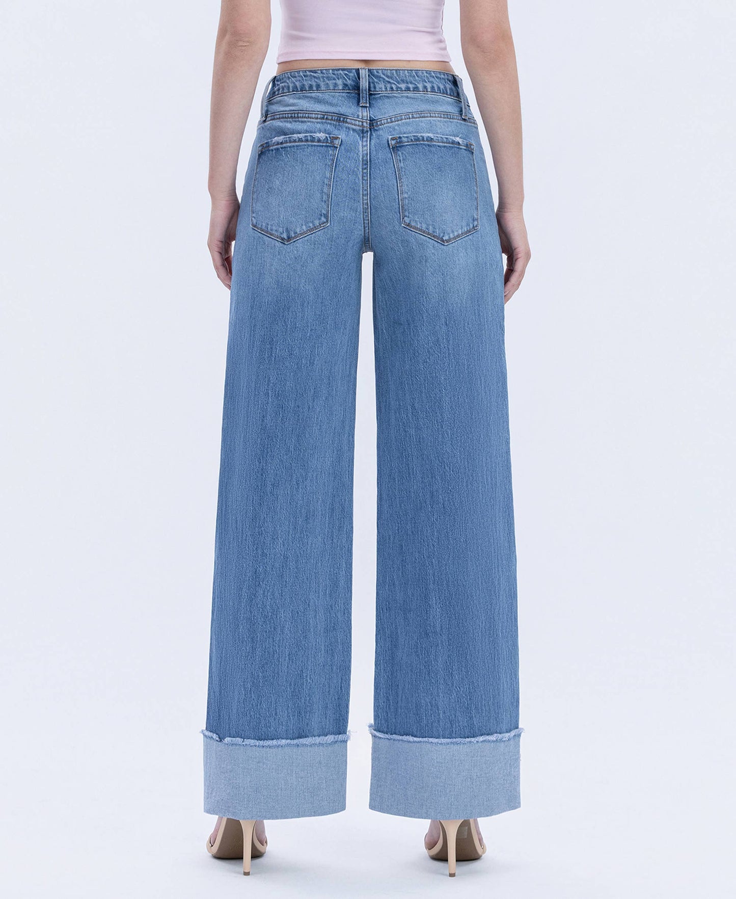 Olivia-Adore You Cuff/Wide Leg Jeans