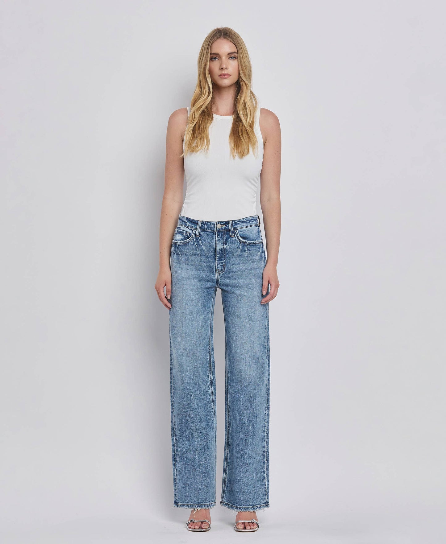 90'S LEAPING WATER WIDE JEANS
