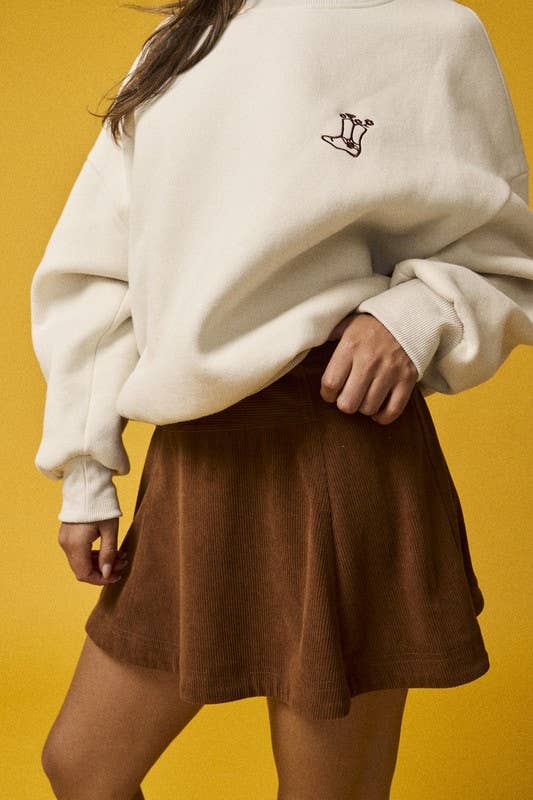 “Saddle Up” Embroidered Crewneck