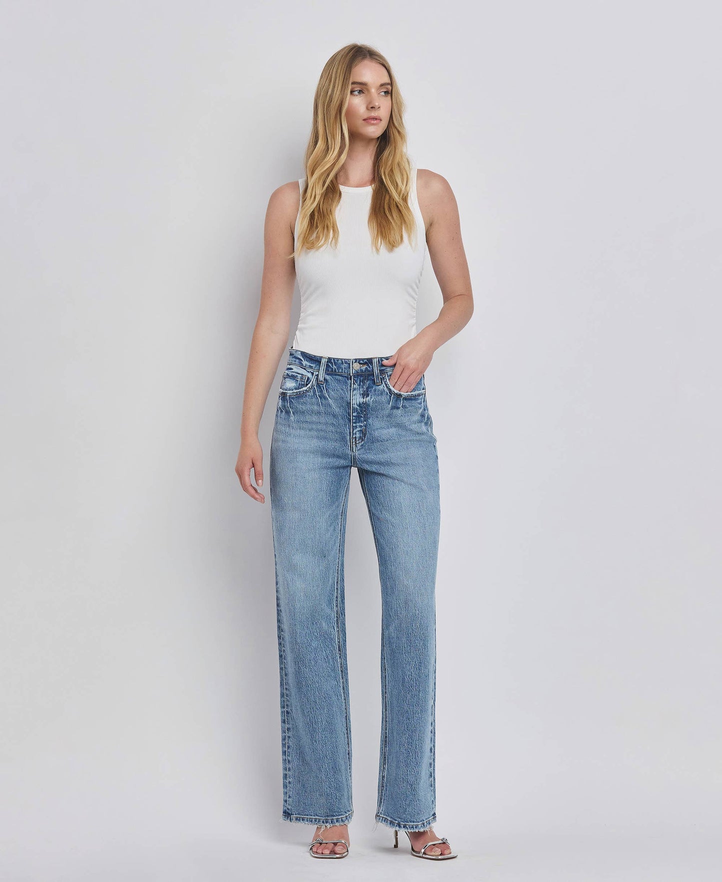 90'S LEAPING WATER WIDE JEANS