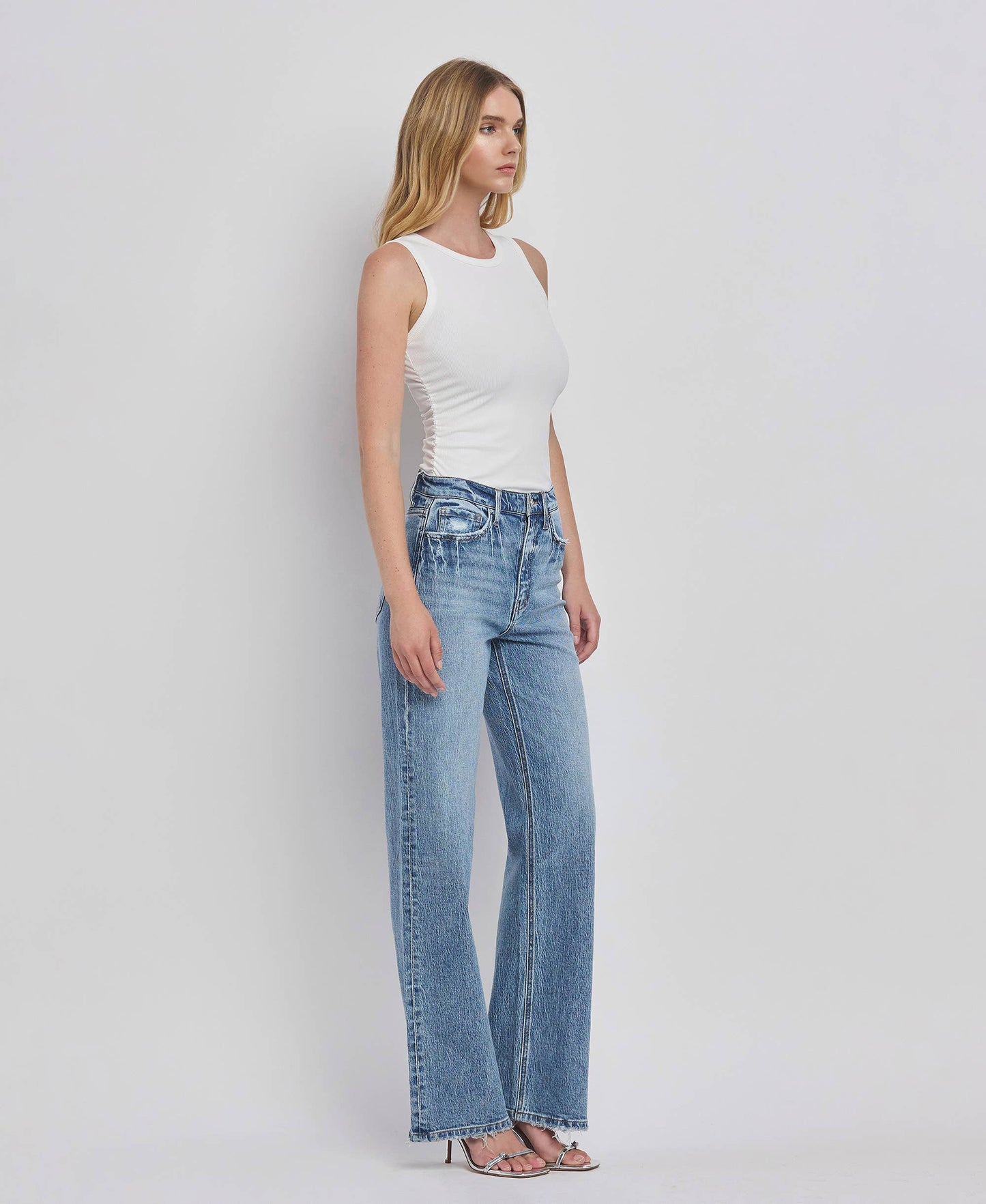 90'S LEAPING WATER WIDE JEANS