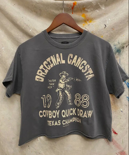 Original Gangsta Oversized Crop