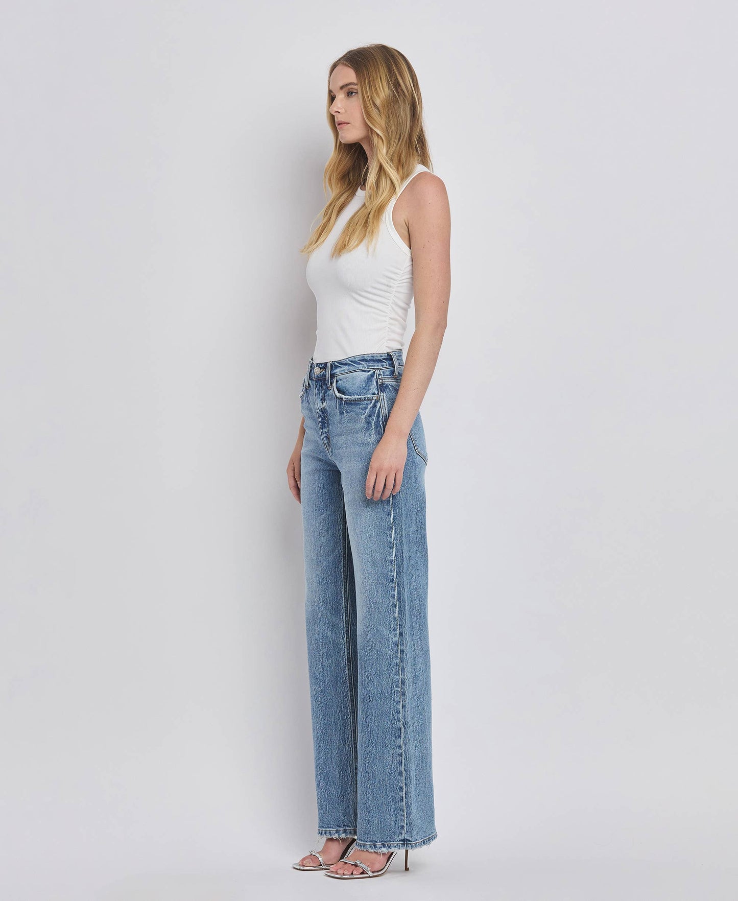 90'S LEAPING WATER WIDE JEANS