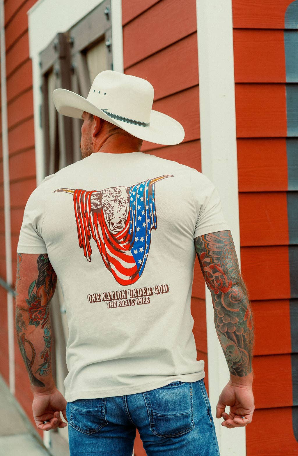 American Longhorn Tee Cream