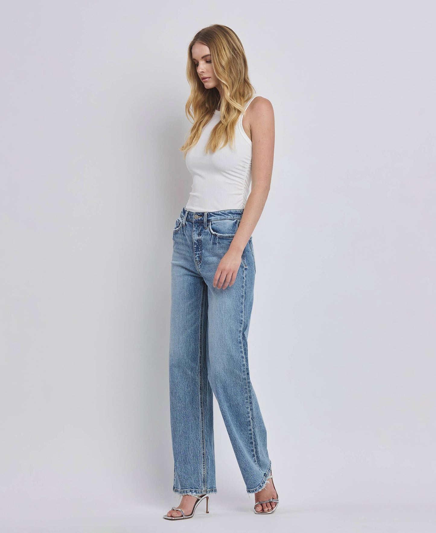 90'S LEAPING WATER WIDE JEANS
