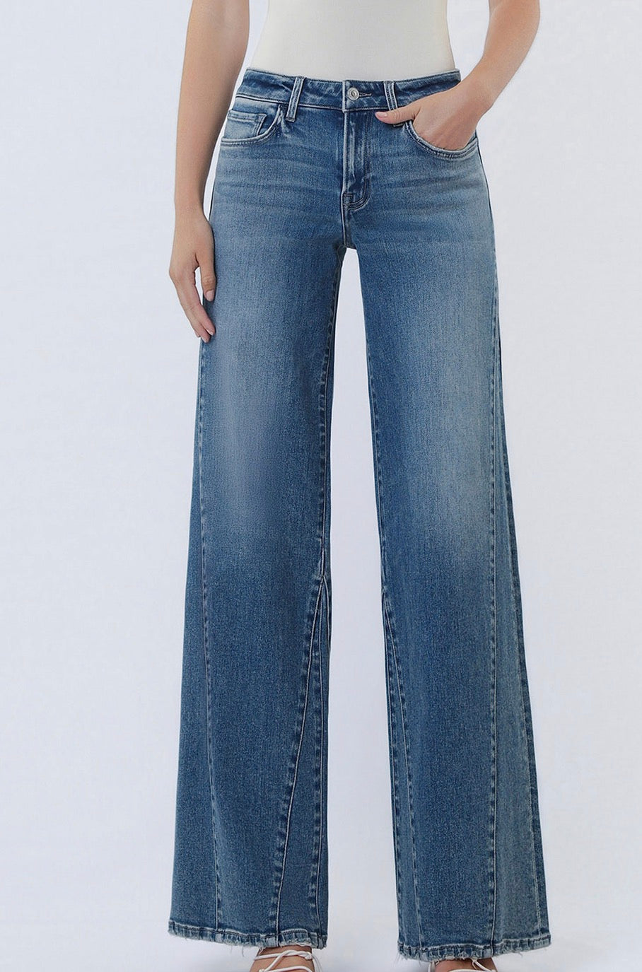 Olivia panel wide leg