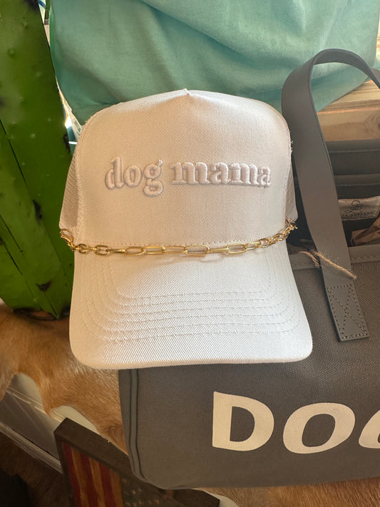 Dog Mom Hat (white)