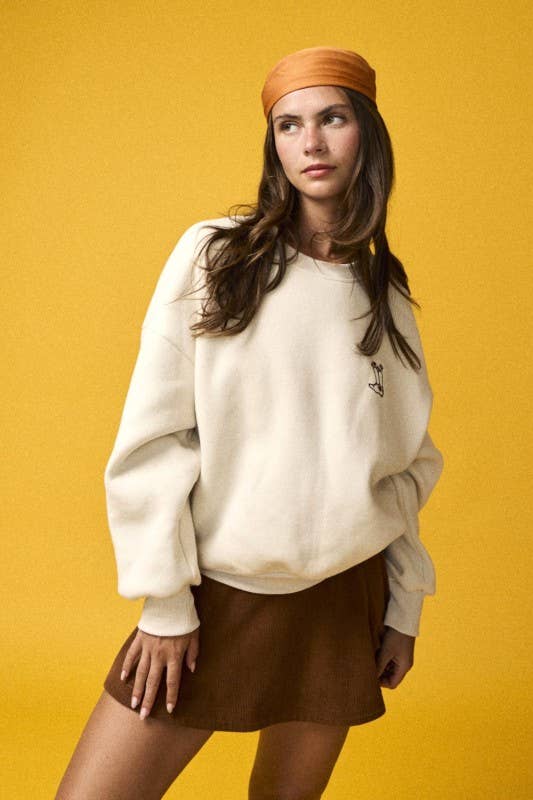 “Saddle Up” Embroidered Crewneck