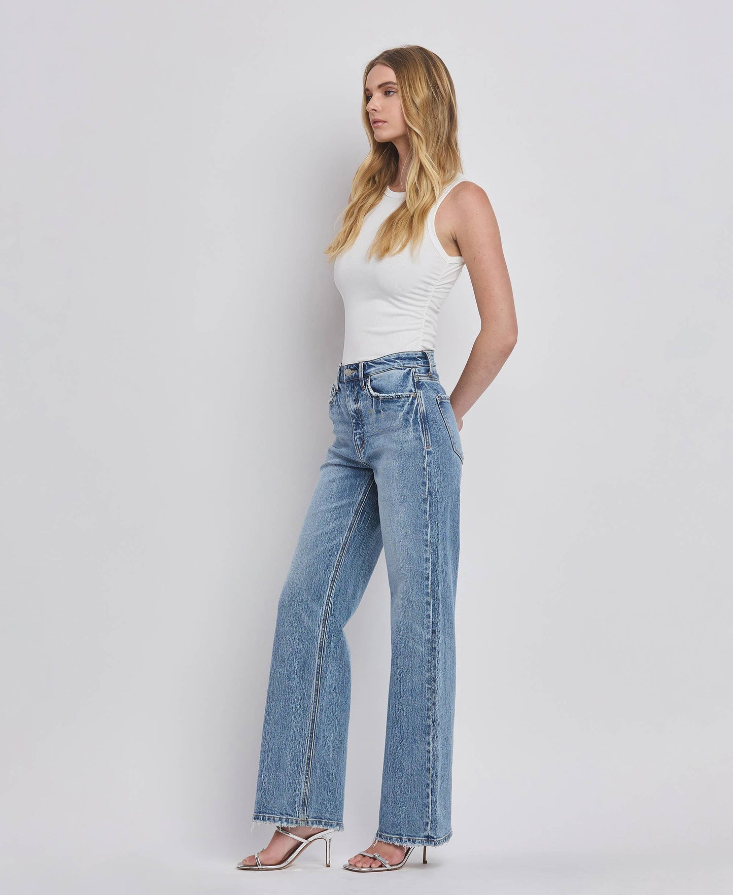 90'S LEAPING WATER WIDE JEANS