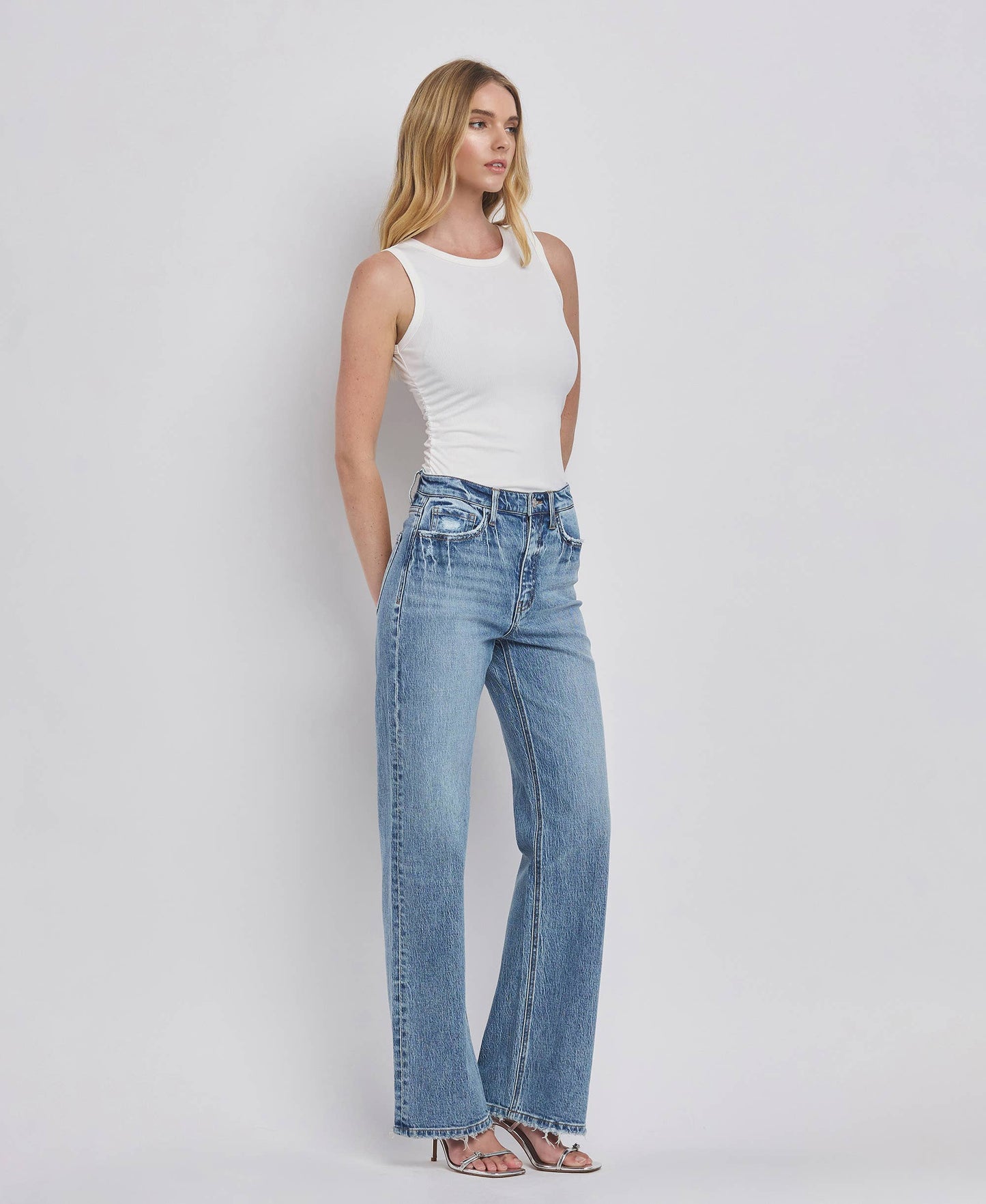 90'S LEAPING WATER WIDE JEANS