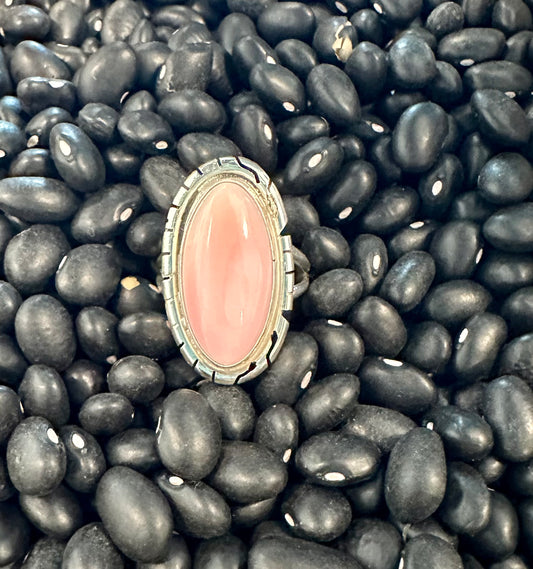 Sterling Silver Pink Conch ring