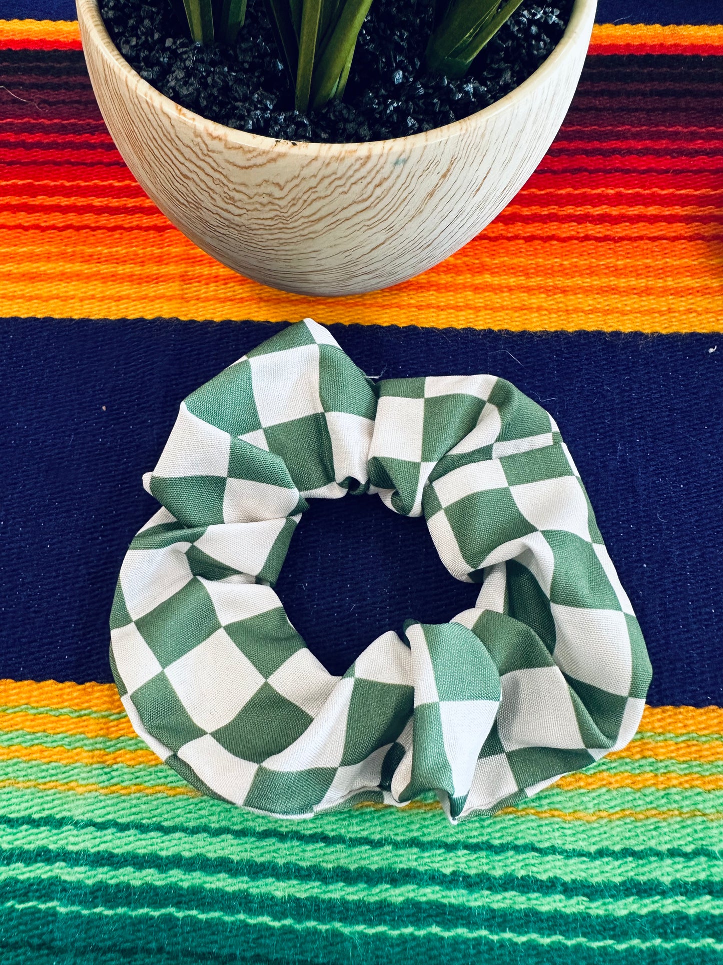 Checkered Scrunchies