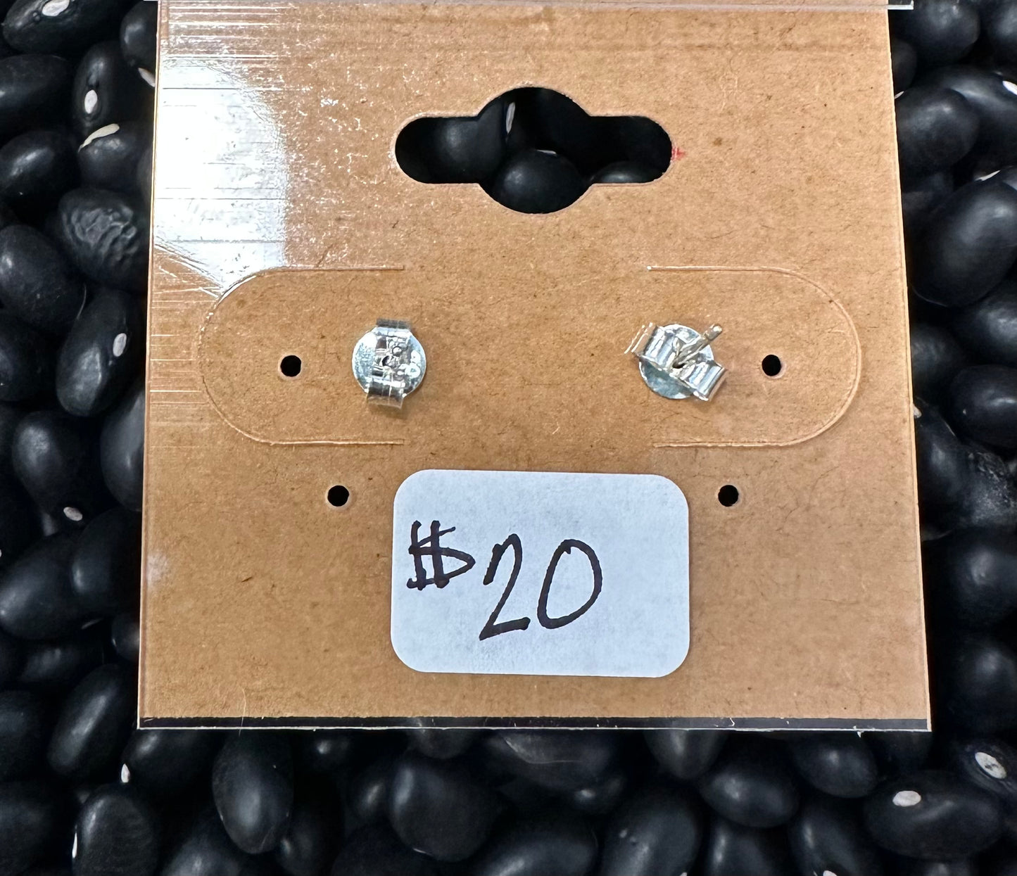 6MM Pink Conch sterling silver post earrings