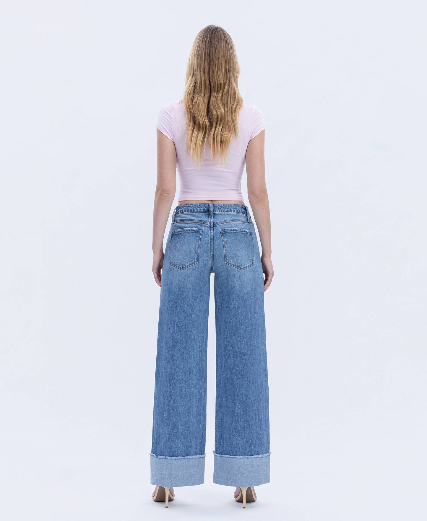 Olivia-Adore You Cuff/Wide Leg Jeans