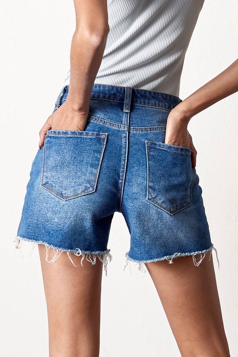 Gene High Rise Midi Shorts