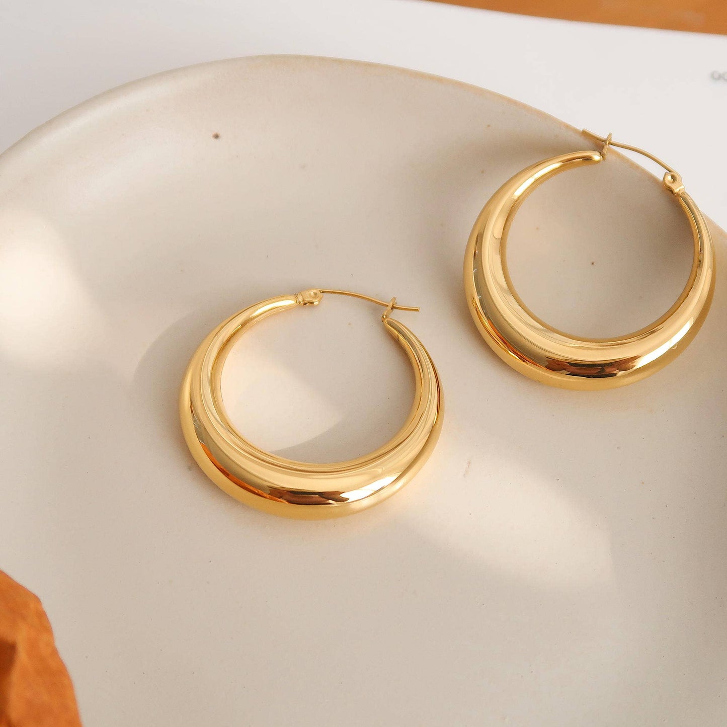 Galene Non-Tarnish Large Hoop