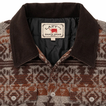 Lazy J Men’s Navajo Print Trucker Jacket