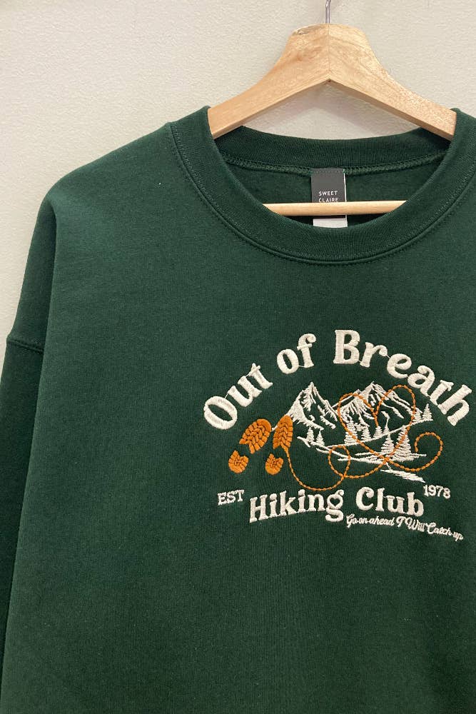 Out of Breath Embroidered Sweatshirt