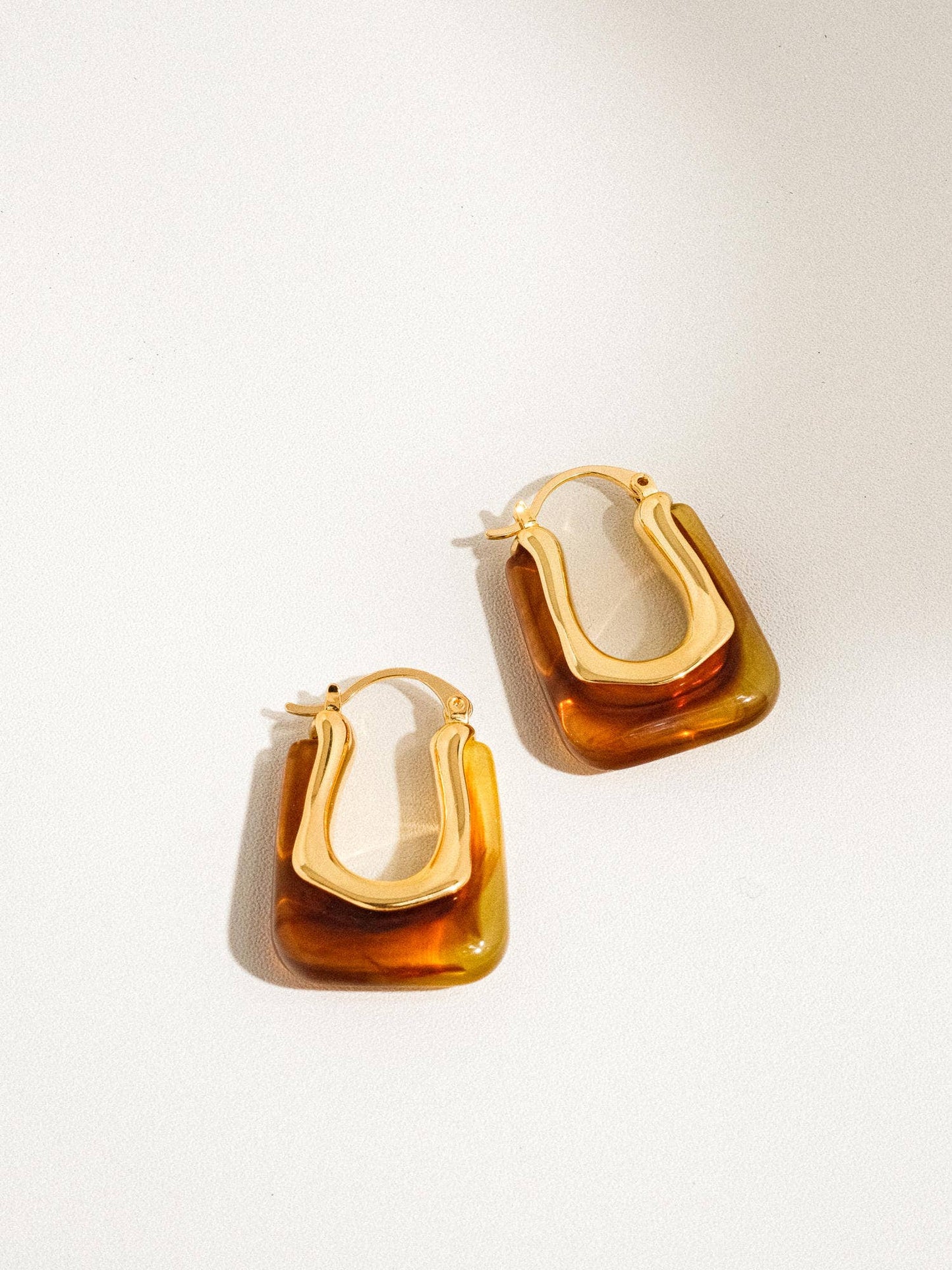 Talia 18K NonTarnish Boho Hoop-Red