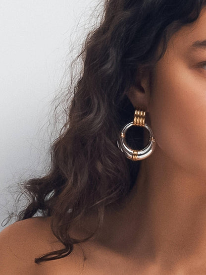 Siya 18K NonTarnish Hoop Multi-Colored