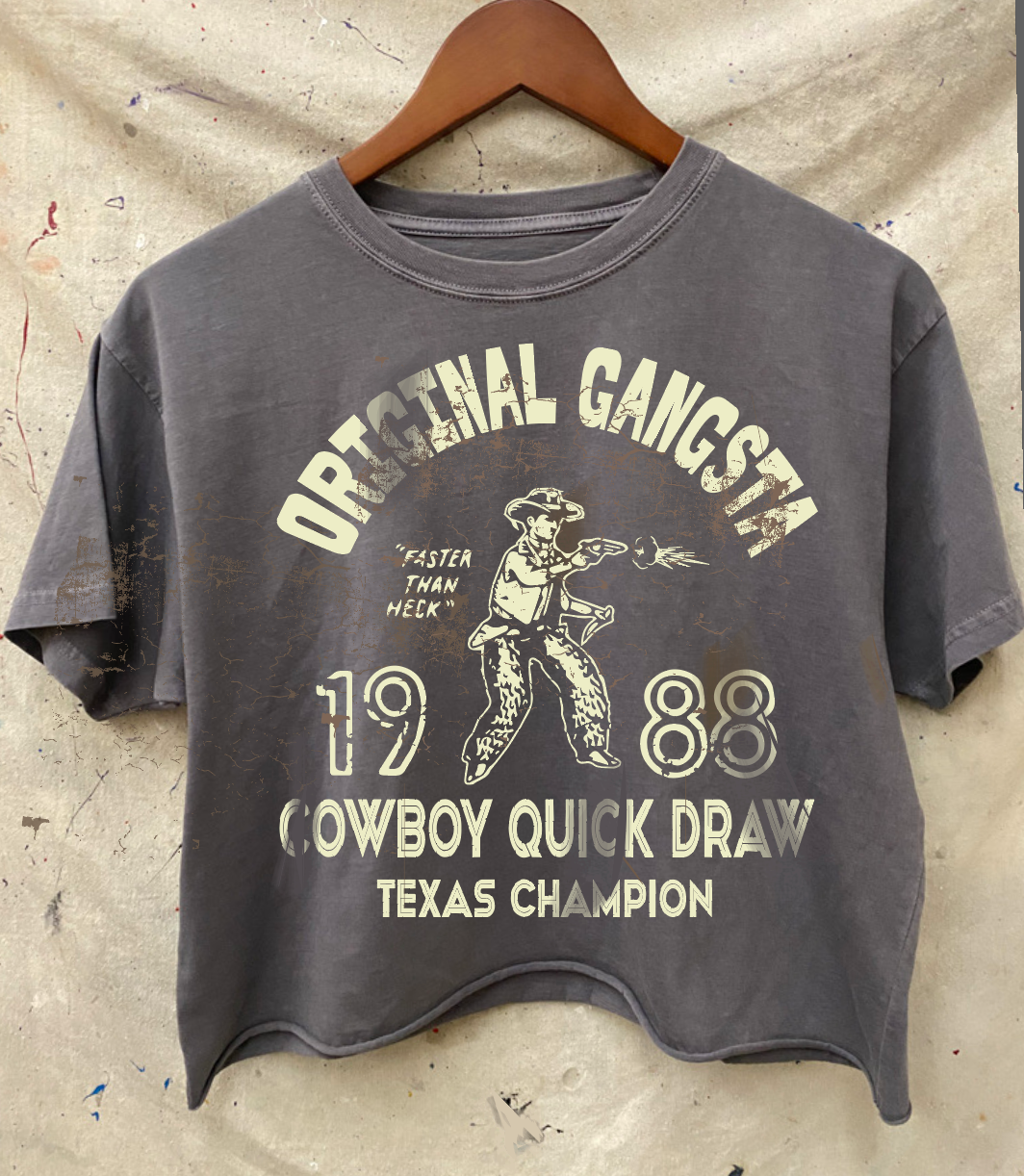 Original Gangsta Relaxed Crop Tee