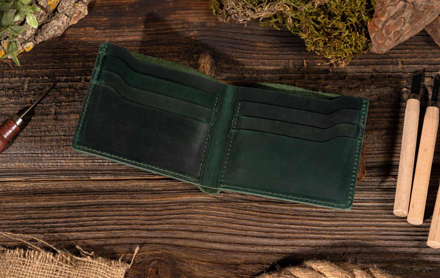 Leather Wallet,  Bifold Wallet