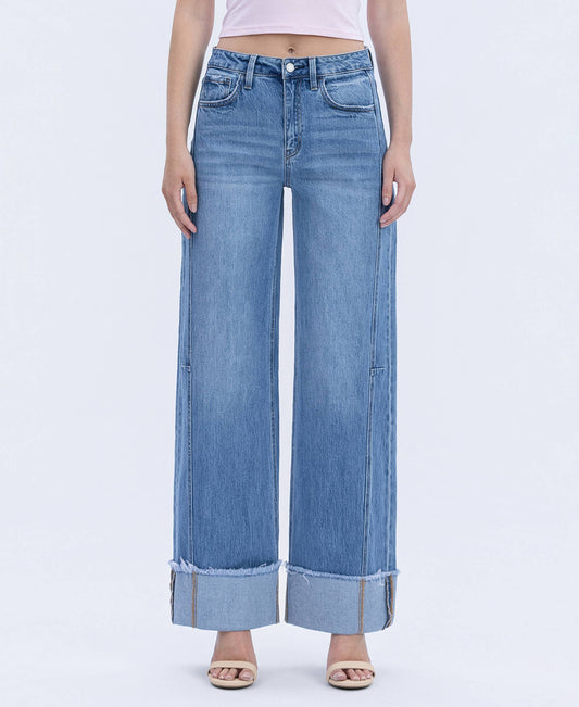 Olivia-Adore You Cuff/Wide Leg Jeans