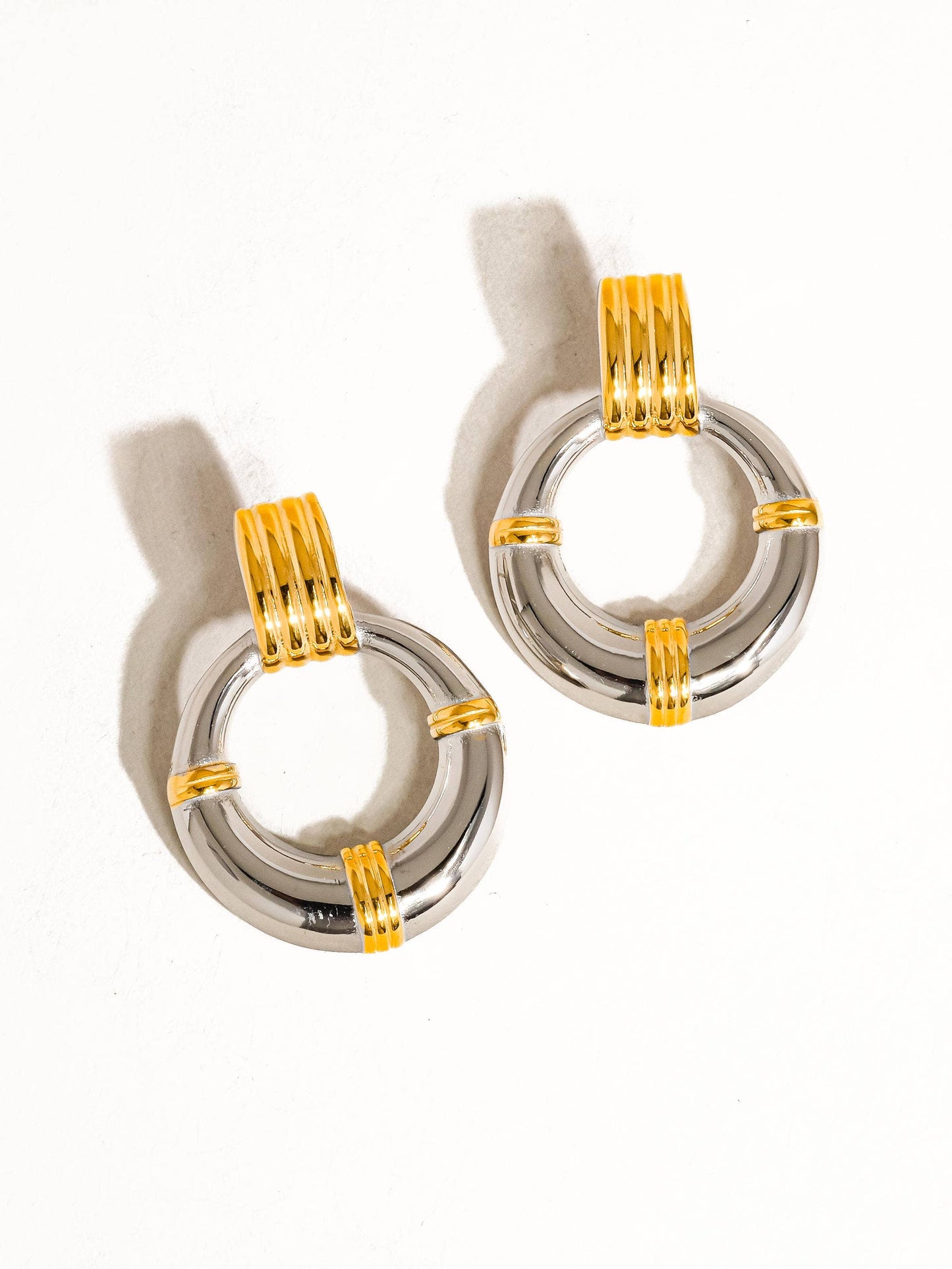 Siya 18K NonTarnish Hoop Multi-Colored