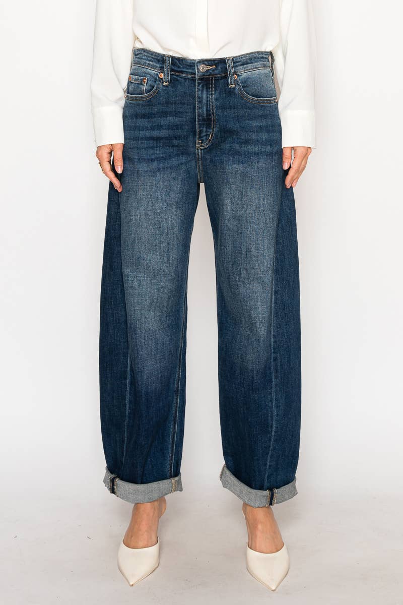 Relaxed Tapered HR Barrel Jeans