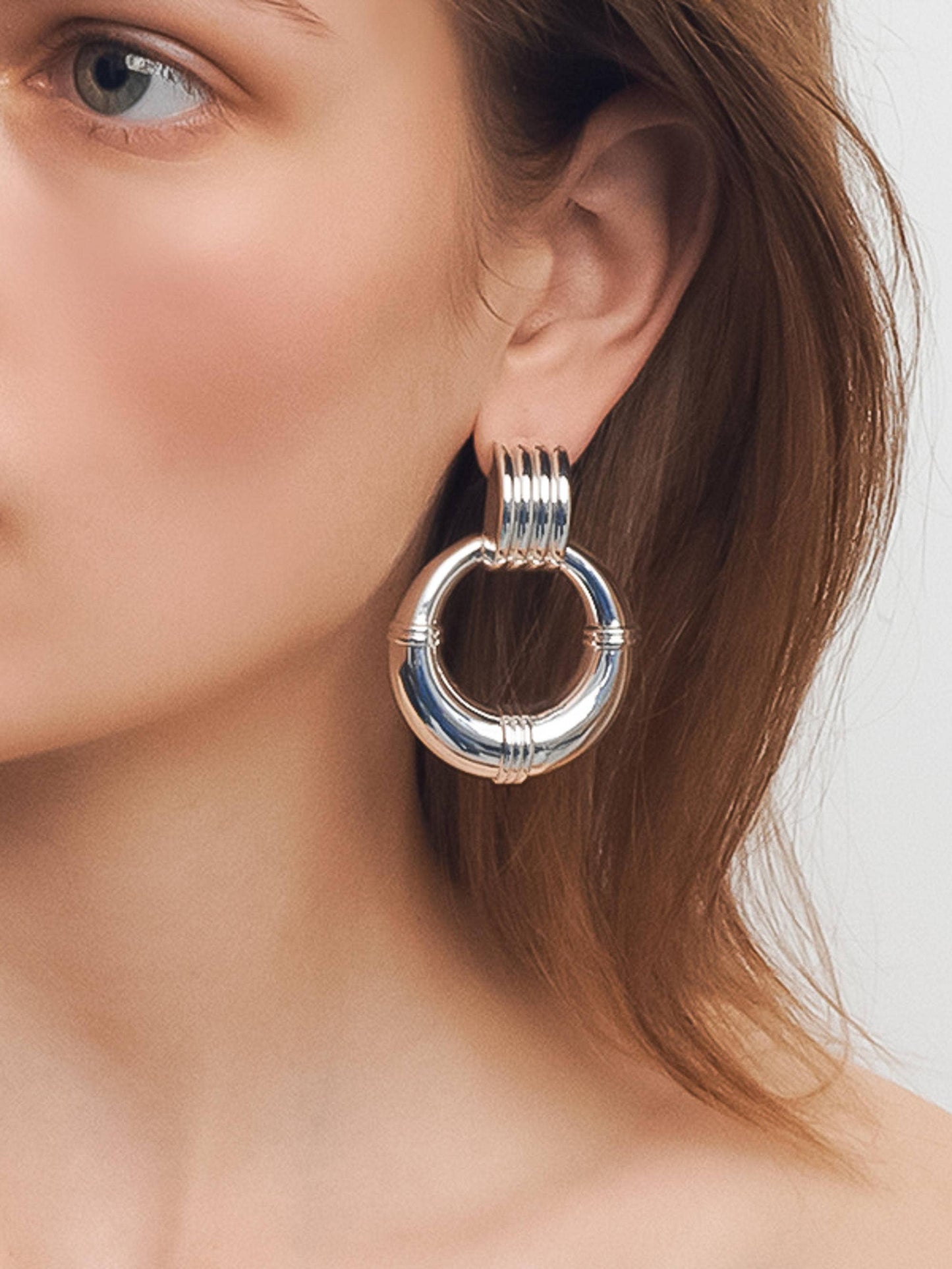 Siya 18K NonTarnish Hoop Multi-Colored