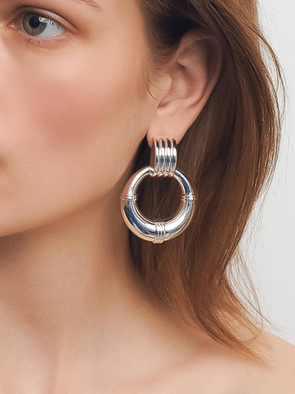 Siya 18K NonTarnish Hoop Multi-Colored