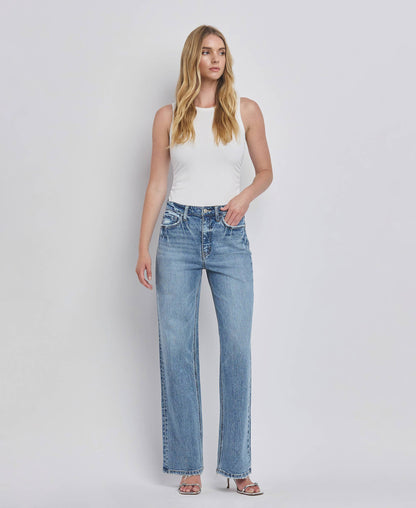 90'S LEAPING WATER WIDE JEANS