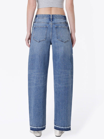 Kate “Enthusiast” Distressed barrel Jeans