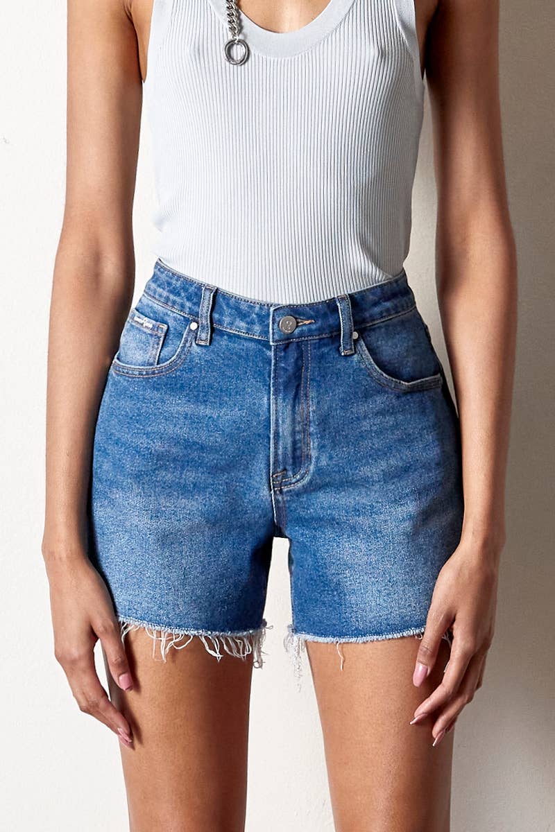 Gene High Rise Midi Shorts
