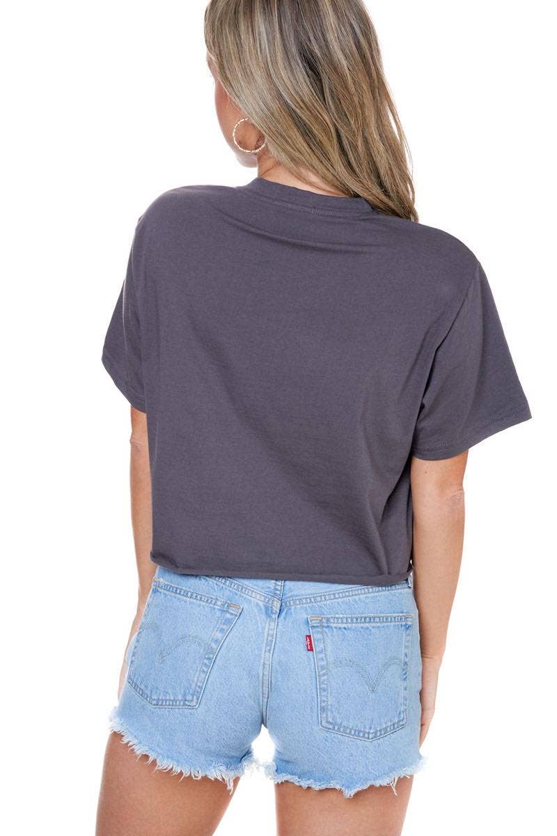 Play Somethin' Country Crop Tee (INK)