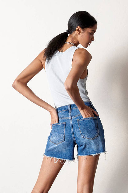 Gene High Rise Midi Shorts