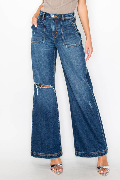 H.RISE RELAXED FLARE DARK