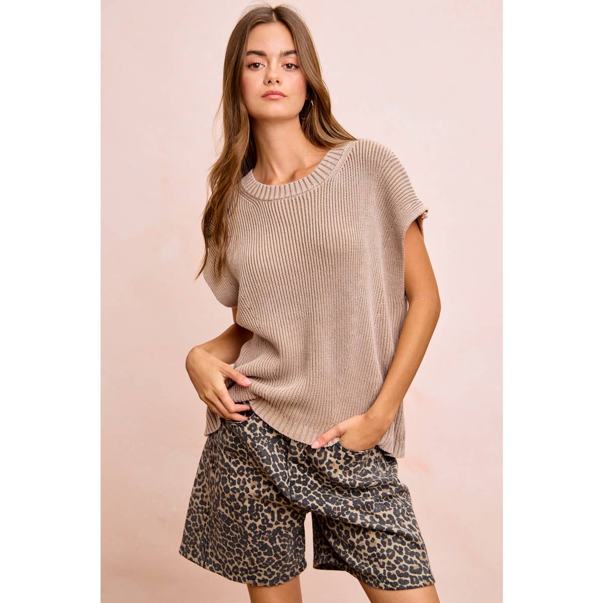 Leopard Print Mom shorts