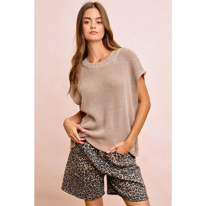 Leopard Print Mom shorts