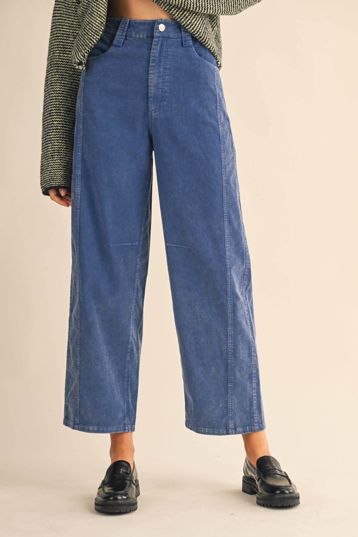 BLUE SKIES-CORDUROY WIDE LEG PANTS