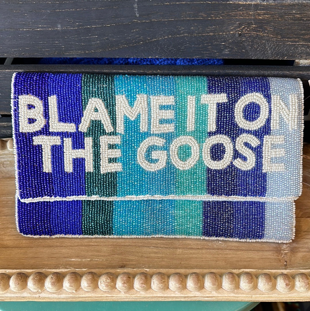 Blame It On The Goose Beaded Clutch