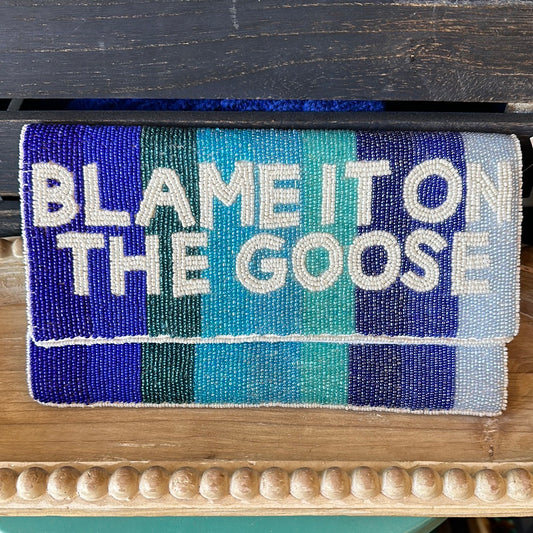 Blame It On The Goose Beaded Clutch