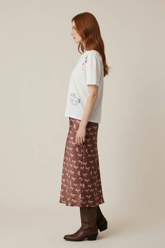 Cowgirl Things-Embroidered Oversized Tee