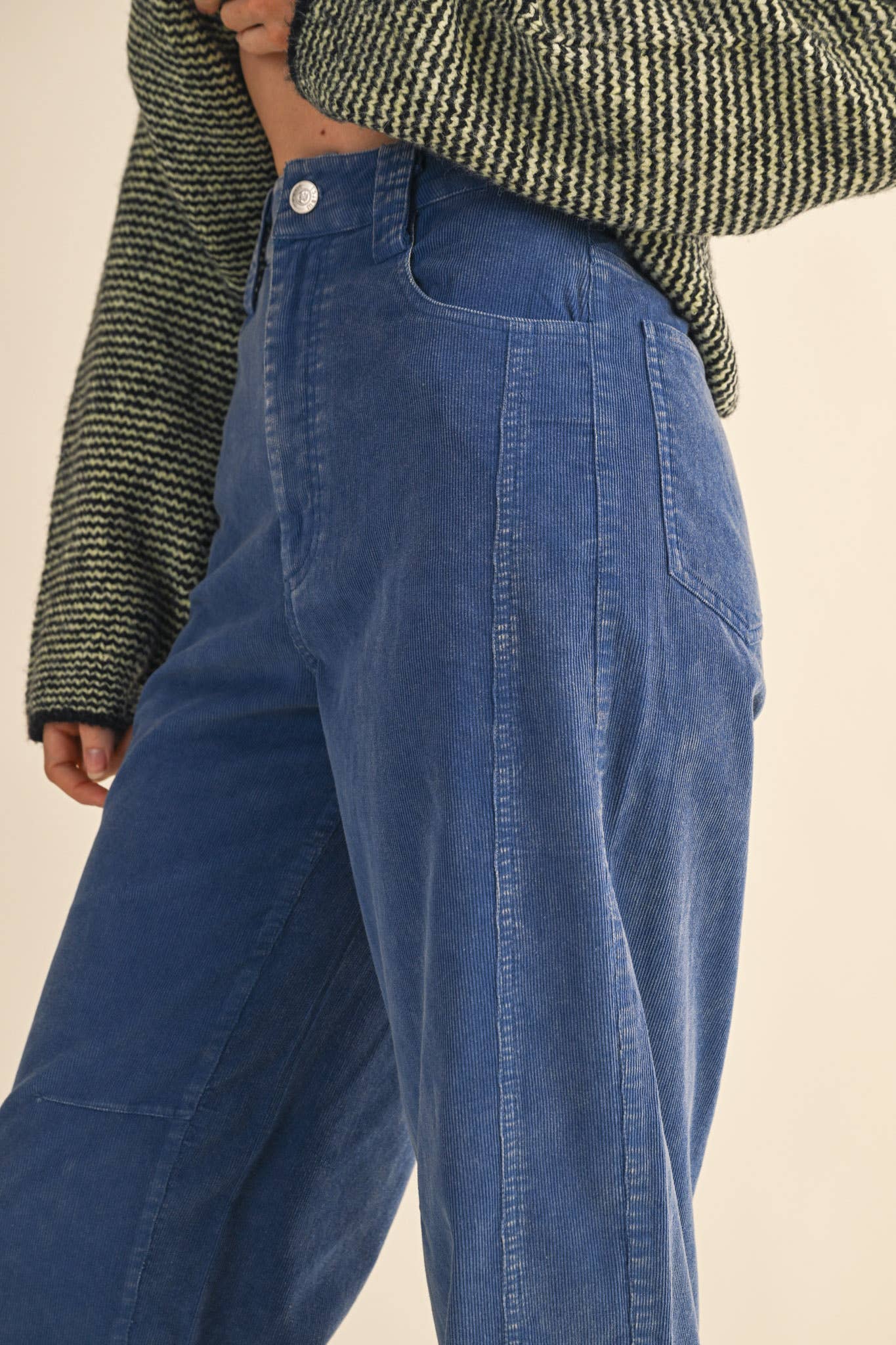 BLUE SKIES-CORDUROY WIDE LEG PANTS
