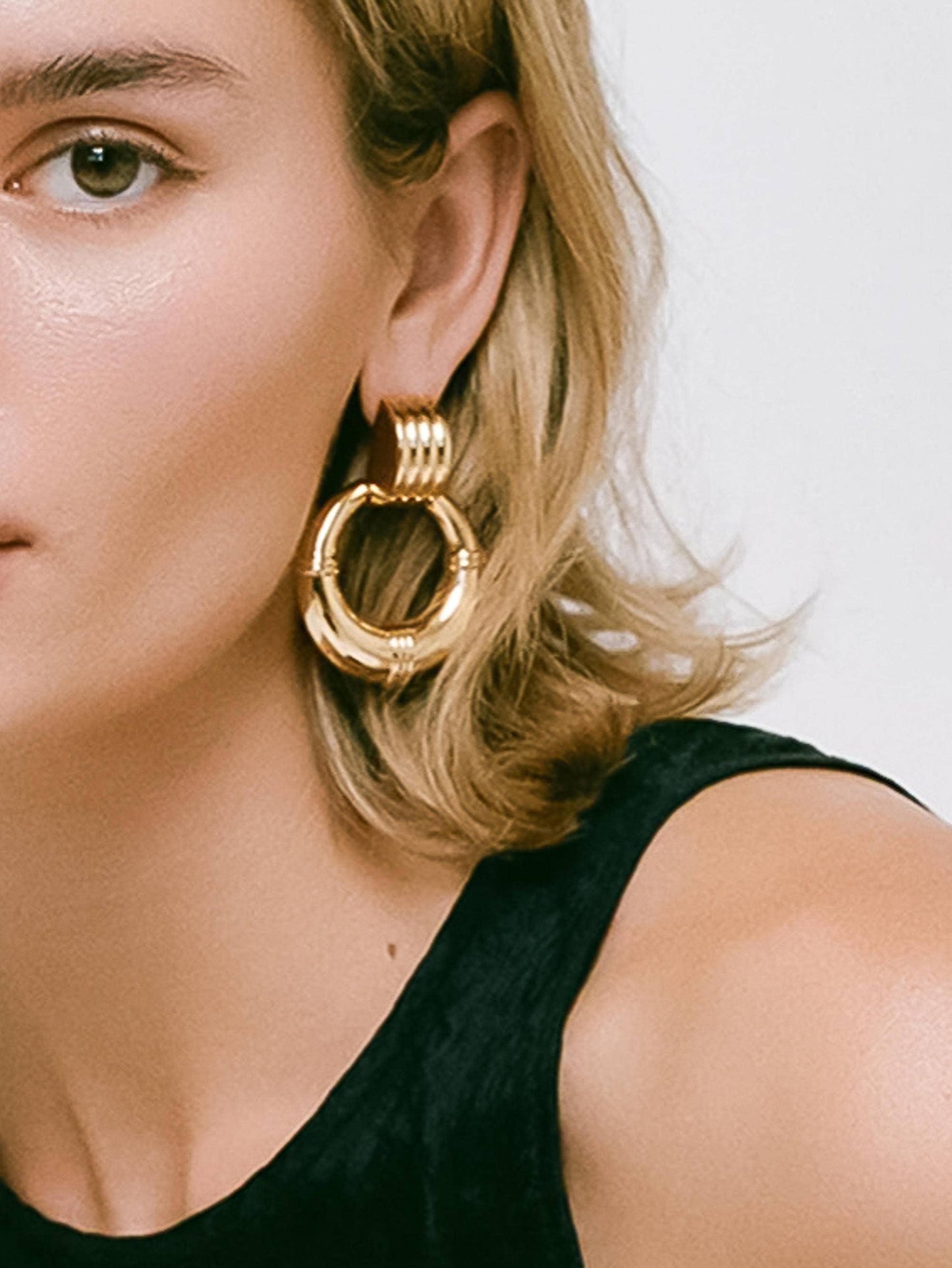 Siya 18K NonTarnish Hoop Multi-Colored