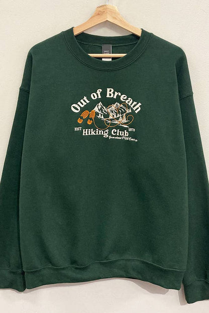 Out of Breath Embroidered Sweatshirt
