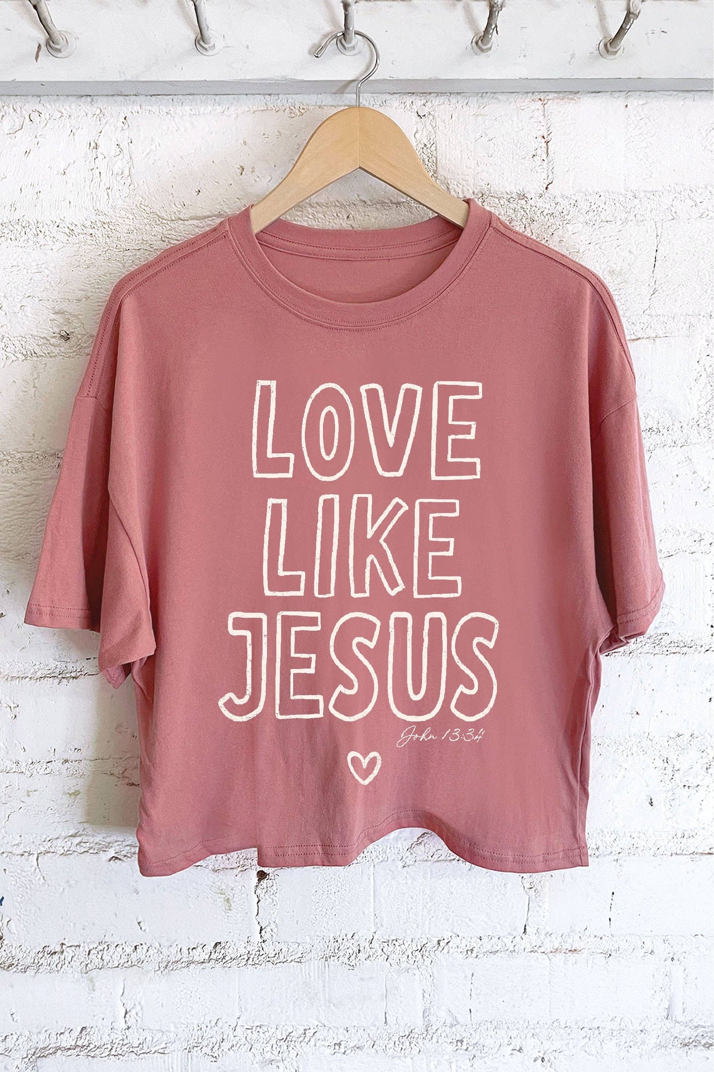 LOVE LIKE JESUS CROP TOP