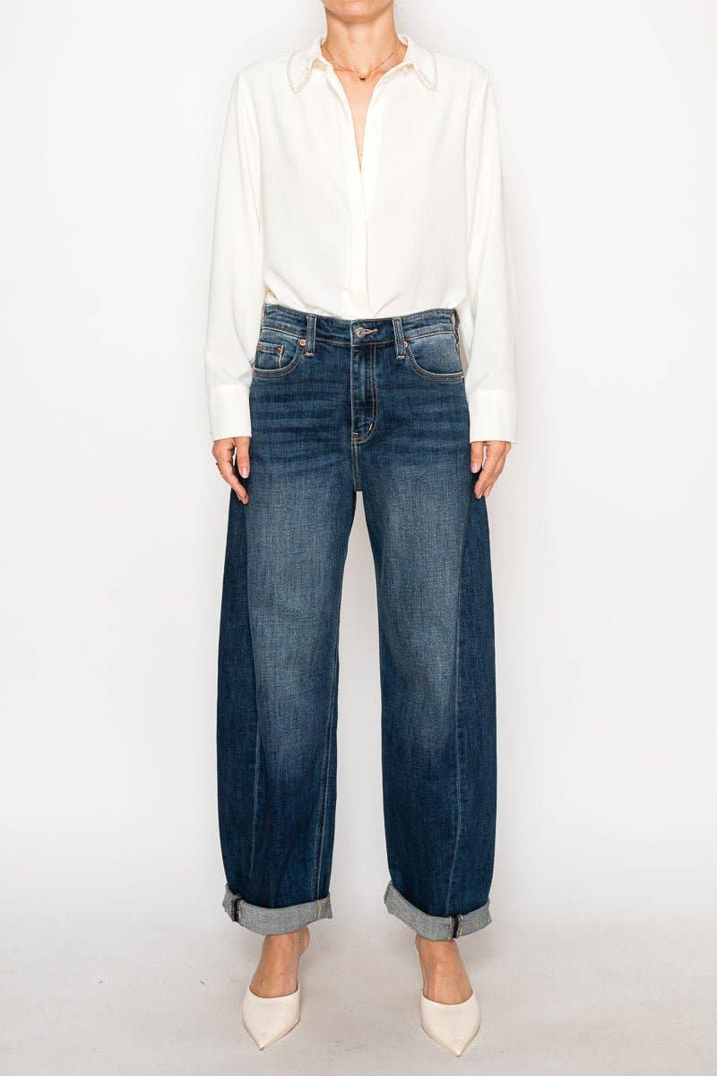 Relaxed Tapered HR Barrel Jeans