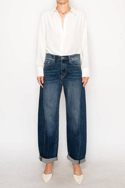 Relaxed Tapered HR Barrel Jeans
