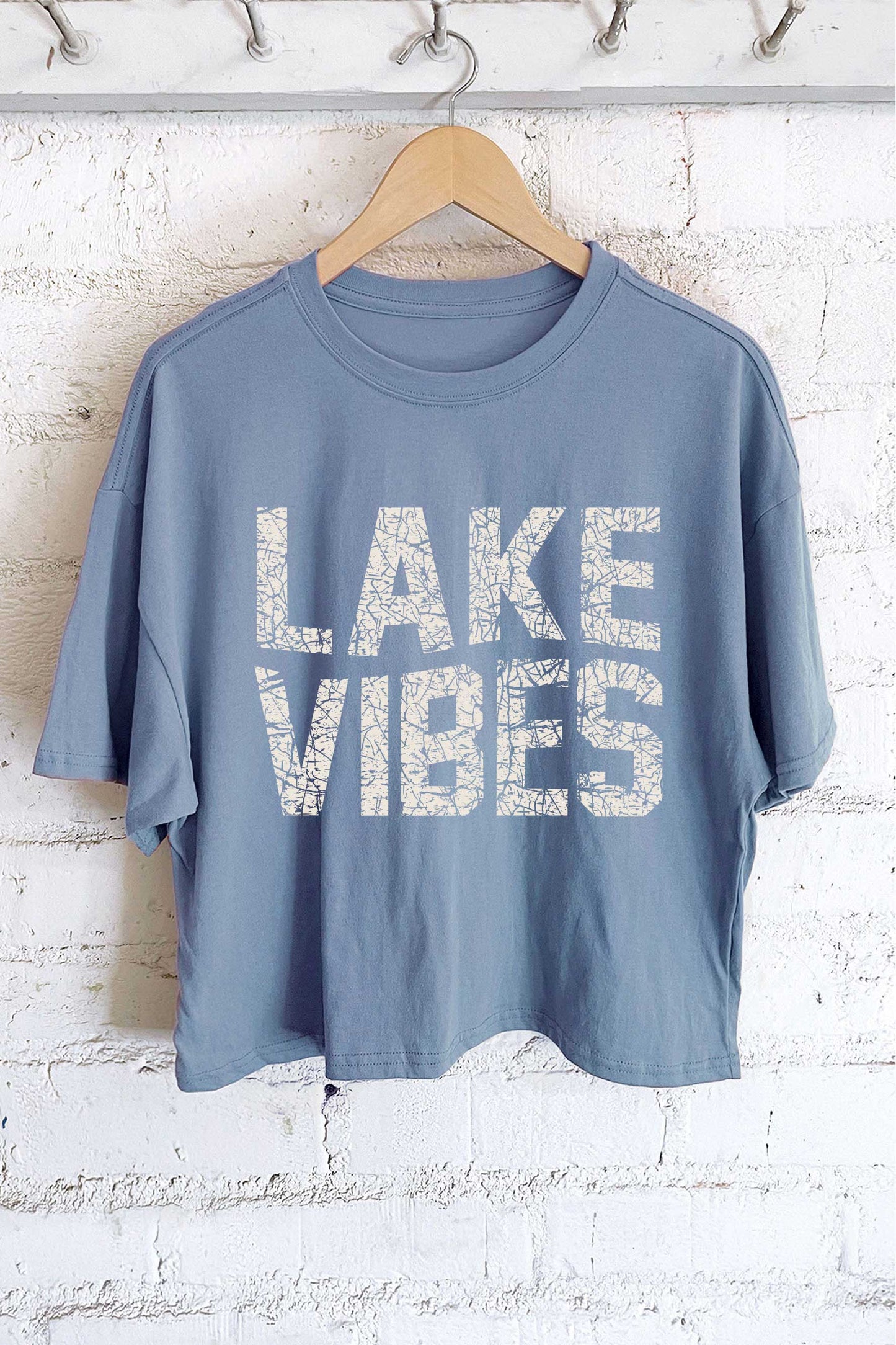 “Lake Vibes” Oversized Crop